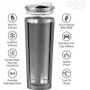 imageOggi ThermoTumbler Insulated Tumbler Thermal Travel Mug 24Ounce Gray 817010Gray