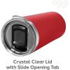 imageOggi ThermoTumbler Insulated Tumbler Thermal Travel Mug 24Ounce Gray 817010Red
