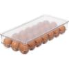 imageOggi Stackable Covered Egg Holder  Kitchen Organization Fridge Organizer Food Storage Clear Stackable Storage Bins 21 Egg Tray21 Egg Tray