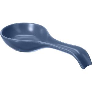 imageOGGI Ceramic Spoon Rest Spoon Rest for Stove Top Spoon Holder for Countertop Kitchen Decor for Counter Coffee Bar Accessories WhiteMidnight Blue