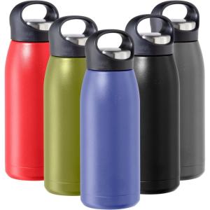 imageOGGI Freestyle Stainless Steel Insulated Water Bottle Double Wall Vacuum Insulated Travel Thermos 23oz680ml GreenBlue