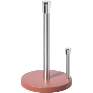 imageOGGI Stainless Steel Paper Towel Holder  with Stainless Base and Tear bar Height 13quot Color  Stainless SteelBrick Red