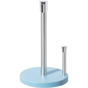 imageOGGI Stainless Steel Paper Towel Holder  with Stainless Base and Tear bar Height 13quot Color  Stainless SteelTurquoise