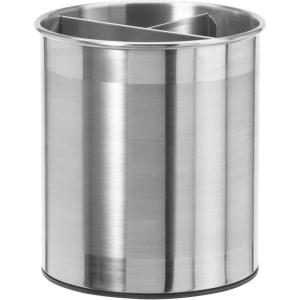 imageOggi Jumbo Stainless Steel Rotating Utensil Holder with Removable Divider  Stylish kitchen cooking utensil organizer Height 75quot
