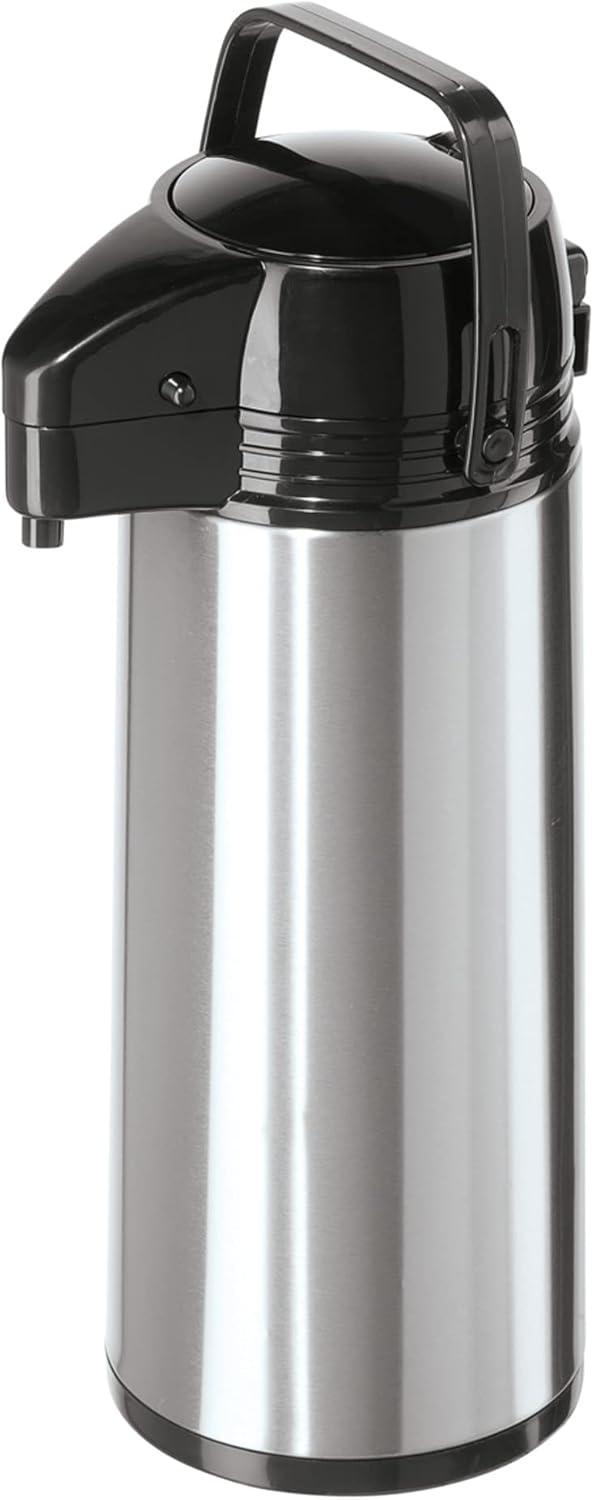 imageOGGI Coronado 68oz Stainless Steel Thermal Coffee Carafe Double Walled Vacuum Container wPress Button Top Insulated Coffee Carafe Thermos Carafe Coffee Urn Hot Beverage Dispenser 2 LitersPumpmaster wPush Button