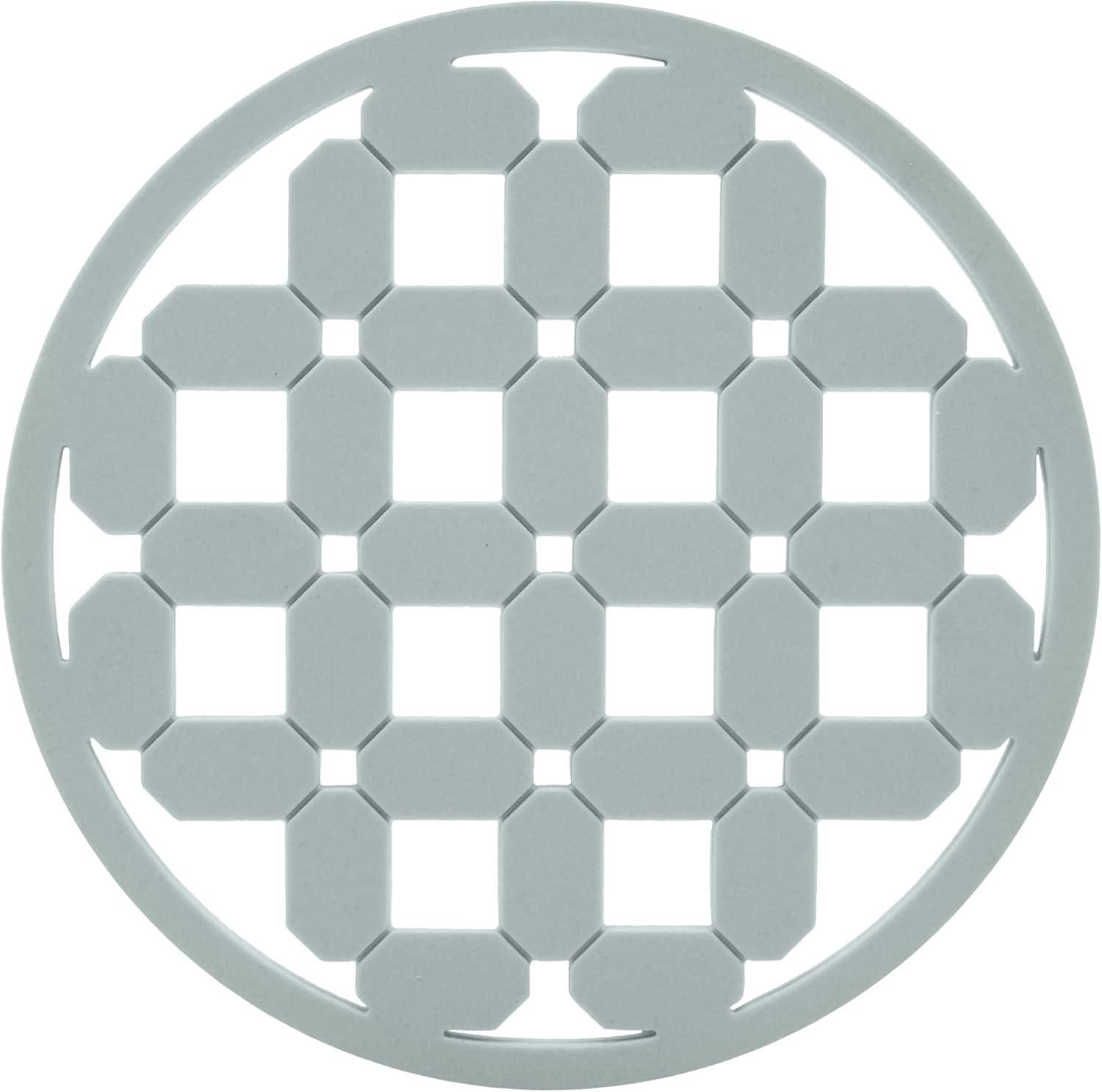 imageOGGI Silicone Trivets for Hot Pots and Pans  HeatResistant Small Silicone Mats for Countertops Microwave and Stove 7quotx7quot NonSlip BPAFree Multipurpose Trivets for Hot Dishes  Geo DesignGray