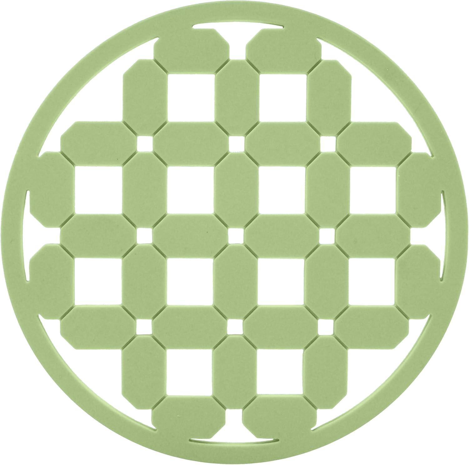 imageOGGI Silicone Trivets for Hot Pots and Pans  HeatResistant Small Silicone Mats for Countertops Microwave and Stove 7quotx7quot NonSlip BPAFree Multipurpose Trivets for Hot Dishes  Geo DesignSage