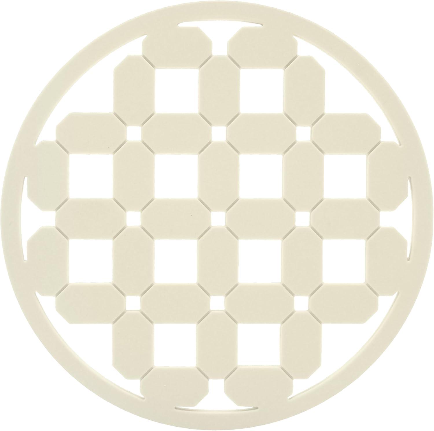 imageOGGI Silicone Trivets for Hot Pots and Pans  HeatResistant Small Silicone Mats for Countertops Microwave and Stove 7quotx7quot NonSlip BPAFree Multipurpose Trivets for Hot Dishes  Geo DesignCreme