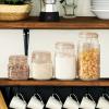 imageOGGI 4 Piece Airtight Glass Storage Containers Set  Includes 4 Glass Kitchen Canisters with Clamp Lids ampamp Silicone Seals  Farmhouse Kitchen Dcor Kitchen Storage Pantry Storage Food Storage4 Piece Set  Mixed