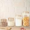 imageOGGI 4 Piece Airtight Glass Storage Containers Set  Includes 4 Glass Kitchen Canisters with Clamp Lids ampamp Silicone Seals  Farmhouse Kitchen Dcor Kitchen Storage Pantry Storage Food Storage4 Piece Set  Mixed