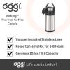 imageOGGI Airking 102oz Stainless Steel Thermal Coffee Carafe Vacuum Container wLever Action Pump Insulated Coffee Carafe Thermos Carafe Hot Beverage Dispenser Catering Supplies 3 Liters