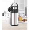 imageOGGI Airking 102oz Stainless Steel Thermal Coffee Carafe Vacuum Container wLever Action Pump Insulated Coffee Carafe Thermos Carafe Hot Beverage Dispenser Catering Supplies 3 Liters