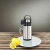 imageOGGI Airking 102oz Stainless Steel Thermal Coffee Carafe Vacuum Container wLever Action Pump Insulated Coffee Carafe Thermos Carafe Hot Beverage Dispenser Catering Supplies 3 Liters