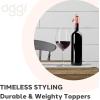 imageOGGI Bottle Stopper Set of 2  Stainless Steel Wine Topper Set  Stylish Wine Saver Stoppers with Airtight Wine Sealer Levers Stainless SteelCopper