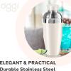 imageOGGI Classic Cocktail Shaker Gold Stainless  26 oz Stainless Steel Construction Built in Strainer  Ideal Home Bar Drink Mixer Bartender Kit Essential Bar AccessoriesWarm Gray