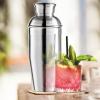 imageOGGI Classic Cocktail Shaker Gold Stainless  26 oz Stainless Steel Construction Built in Strainer  Ideal Home Bar Drink Mixer Bartender Kit Essential Bar AccessoriesStainless