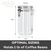 imageOGGI Clear Canister Airtight 38oz  Clamp Lid ampamp Spoon  Airtight Food Storage Containers Ideal for Kitchen ampamp Pantry Storage of Bulk Dry Food Including Flour Sugar Coffee Rice Tea Spices ampamp Herbs72 Fluid Ounces