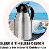 imageOGGI Coronado 68oz Stainless Steel Thermal Coffee Carafe Double Walled Vacuum Container wPress Button Top Insulated Coffee Carafe Thermos Carafe Coffee Urn Hot Beverage Dispenser 2 LitersCatalina 68Ounce