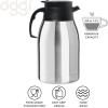 imageOGGI Coronado 68oz Stainless Steel Thermal Coffee Carafe Double Walled Vacuum Container wPress Button Top Insulated Coffee Carafe Thermos Carafe Coffee Urn Hot Beverage Dispenser 2 LitersCoronado 68Ounce