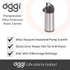 imageOGGI Coronado 68oz Stainless Steel Thermal Coffee Carafe Double Walled Vacuum Container wPress Button Top Insulated Coffee Carafe Thermos Carafe Coffee Urn Hot Beverage Dispenser 2 LitersPumpmaster wLever