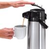 imageOGGI Coronado 68oz Stainless Steel Thermal Coffee Carafe Double Walled Vacuum Container wPress Button Top Insulated Coffee Carafe Thermos Carafe Coffee Urn Hot Beverage Dispenser 2 LitersPumpmaster wLever