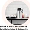imageOGGI Coronado 68oz Stainless Steel Thermal Coffee Carafe Double Walled Vacuum Container wPress Button Top Insulated Coffee Carafe Thermos Carafe Coffee Urn Hot Beverage Dispenser 2 LitersCoronado 68Ounce
