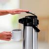 imageOGGI Coronado 68oz Stainless Steel Thermal Coffee Carafe Double Walled Vacuum Container wPress Button Top Insulated Coffee Carafe Thermos Carafe Coffee Urn Hot Beverage Dispenser 2 LitersPumpmaster wLever
