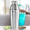imageOGGI Dial A Drink Cocktail Shaker  Warm Gray 15 Recipes Built in Strainer 34 oz  The Original and Only Dial A Drink  Ideal Home Bar Drink Mixer Bartender Kit Essential Bar AccessoriesStainless  34oz