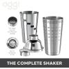 imageOGGI Dial A Drink Cocktail Shaker  Warm Gray 15 Recipes Built in Strainer 34 oz  The Original and Only Dial A Drink  Ideal Home Bar Drink Mixer Bartender Kit Essential Bar AccessoriesWarm Gray  34oz