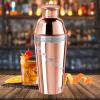 imageOGGI Dial A Drink Cocktail Shaker  Warm Gray 15 Recipes Built in Strainer 34 oz  The Original and Only Dial A Drink  Ideal Home Bar Drink Mixer Bartender Kit Essential Bar AccessoriesCopper Plated  34oz