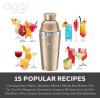 imageOGGI Dial A Drink Cocktail Shaker  Warm Gray 15 Recipes Built in Strainer 34 oz  The Original and Only Dial A Drink  Ideal Home Bar Drink Mixer Bartender Kit Essential Bar AccessoriesGold  34oz