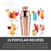 imageOGGI Dial A Drink Cocktail Shaker  Warm Gray 15 Recipes Built in Strainer 34 oz  The Original and Only Dial A Drink  Ideal Home Bar Drink Mixer Bartender Kit Essential Bar AccessoriesCopper Plated  34oz