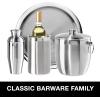 imageOGGI Double Wall Stainless Steel Ice Bucket  Insulated Ice Bucket with Elegant Steel Lid Classic Handles ampamp Stainless Steel Ice Tongs  Great for Home Bar Chilling Beer Champagne and Wine  3 qt3Quart