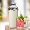 imageOGGI Groove Insulated Cocktail Shaker17oz Double Wall Vacuum Insulated Stainless Steel Tritan Lid has Built In Strainer Ideal Cocktail Mixer Martini Shaker Margarita Shaker Gold MarbleCharcoal