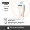imageOGGI Groove Insulated Cocktail Shaker17oz Double Wall Vacuum Insulated Stainless Steel Tritan Lid has Built In Strainer Ideal Cocktail Mixer Martini Shaker Margarita Shaker Gold MarbleWhite Gold Marble