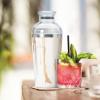 imageOGGI Groove Insulated Cocktail Shaker17oz Double Wall Vacuum Insulated Stainless Steel Tritan Lid has Built In Strainer Ideal Cocktail Mixer Martini Shaker Margarita Shaker Gold MarbleWhite Gold Marble