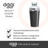 imageOGGI Groove Insulated Cocktail Shaker17oz Double Wall Vacuum Insulated Stainless Steel Tritan Lid has Built In Strainer Ideal Cocktail Mixer Martini Shaker Margarita Shaker Gold MarbleBlack
