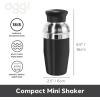 imageOGGI Mini Cocktail Shaker 10oz  Gray Stainless Steel  Ideal Single Serve Martini Shaker Great Small Size Suitable for Mini Bar On the Go Travel RV CampingBlack