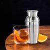 imageOGGI Mini Cocktail Shaker 10oz  Gray Stainless Steel  Ideal Single Serve Martini Shaker Great Small Size Suitable for Mini Bar On the Go Travel RV CampingStainless Steel