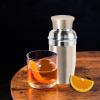imageOGGI Mini Cocktail Shaker 10oz  Gray Stainless Steel  Ideal Single Serve Martini Shaker Great Small Size Suitable for Mini Bar On the Go Travel RV CampingGold