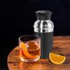 imageOGGI Mini Cocktail Shaker 10oz  Gray Stainless Steel  Ideal Single Serve Martini Shaker Great Small Size Suitable for Mini Bar On the Go Travel RV CampingBlack