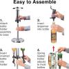 imageOGGI Professional 3Bottle Revolving Liquor Dispenser Stainless Steel3 Bottle
