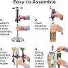 imageOGGI Professional 6Bottle Revolving Liquor Dispenser Stainless Steel