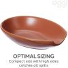 imageOGGI Spooner Ceramic Spoon Rest Spoon Rest for Stove Top Spoon Holder for Countertop Kitchen Decor for Counter Coffee Bar Accessories IvoryBrick Red