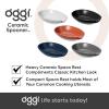 imageOGGI Spooner Ceramic Spoon Rest Spoon Rest for Stove Top Spoon Holder for Countertop Kitchen Decor for Counter Coffee Bar Accessories IvoryIvory