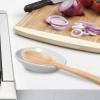 imageOGGI Spooner Ceramic Spoon Rest Spoon Rest for Stove Top Spoon Holder for Countertop Kitchen Decor for Counter Coffee Bar Accessories IvoryWhite