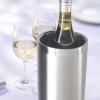 imageOGGI Stainless Steel Double Wall Wine Cooler  Insulated Tabletop Wine Chiller for White Wine ampamp Champagne Fits Most Standard Sized BottlesWine Cooler