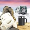 imageOGGI ThermoMug Stainless Steel Insulated Mug Double Wall Vacuum Insulated wHandle ampamp Lid Coffee Cup Camping Mug Travel Thermos 14oz420ml Blue SkyBrick Red