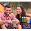 imageOGGI ThermoMug Stainless Steel Insulated Mug Double Wall Vacuum Insulated wHandle ampamp Lid Coffee Cup Camping Mug Travel Thermos 14oz420ml Blue SkyMint