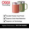 imageOGGI ThermoMug Stainless Steel Insulated Mug Double Wall Vacuum Insulated wHandle ampamp Lid Coffee Cup Camping Mug Travel Thermos 14oz420ml Blue SkyOlive